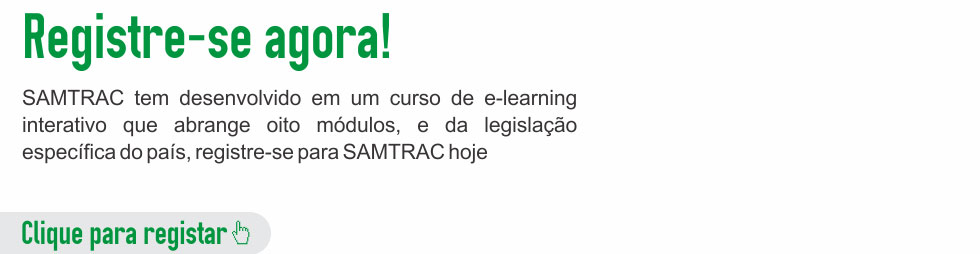 SAMTRAC has developed into an interactive e-learning course which covers eight modules, and country specific legislation,Register for SAMTRAC today